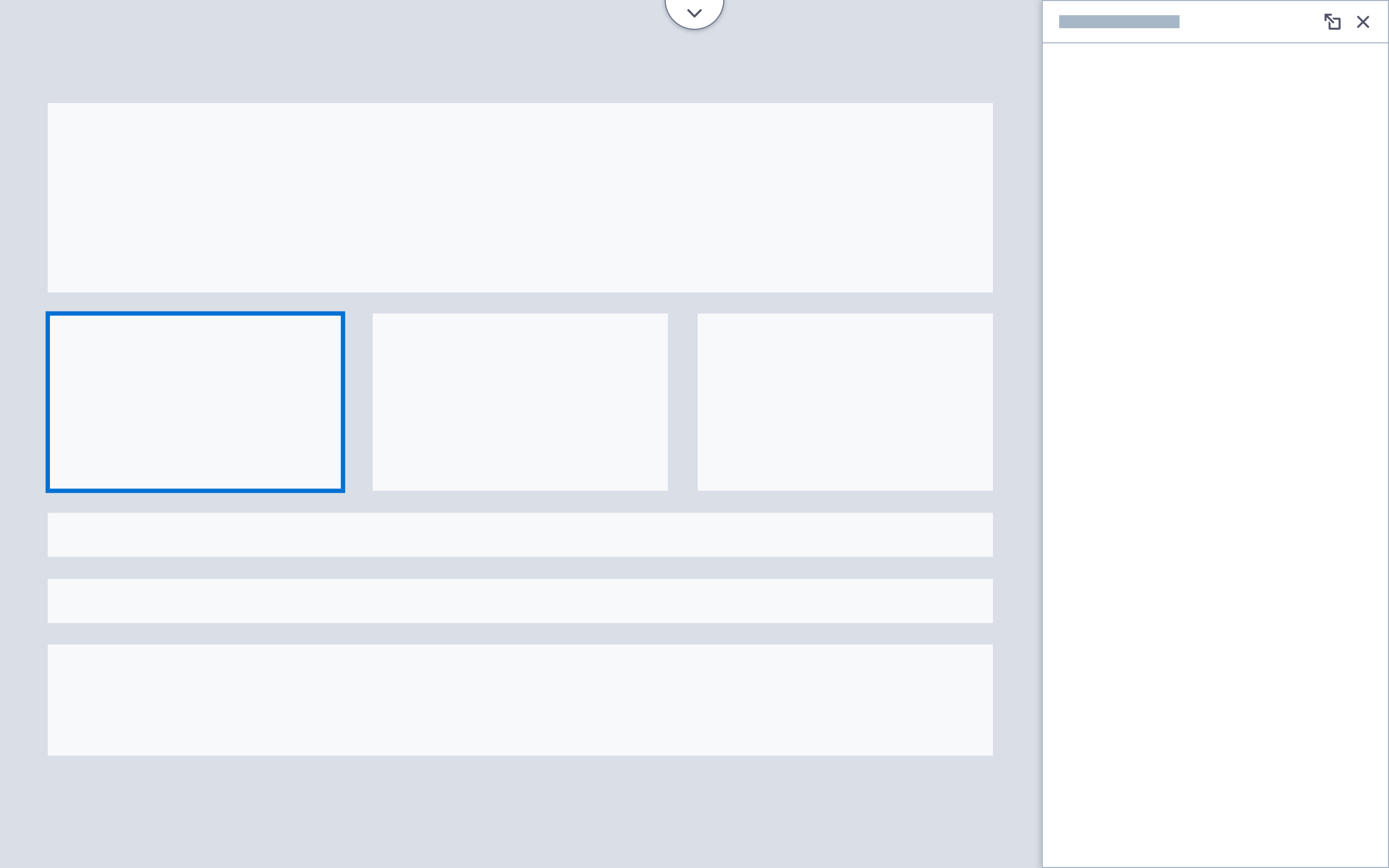 A wireframe showing the option  to undock a docked panel.